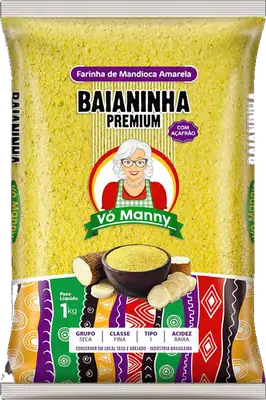 Embalagem de Baianinha Amarela da marca Vó Manny