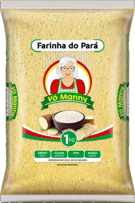 Embalagem de Farinha do Pará Amarela da marca Vó Manny
