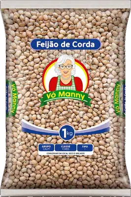 Embalagem de Feijão de Corda da marca Vó Manny