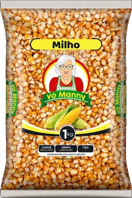 Embalagem de Milho da marca Vó Manny